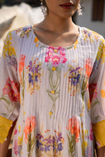 Pure mul cotton digital printed lining kurta pant in yellow