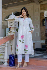 Premium cotton lurix digital printed lining kurta pant