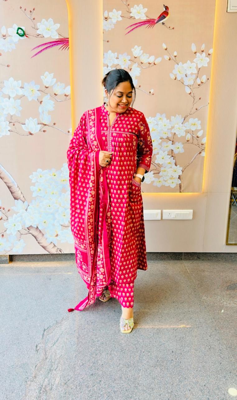 Pure cotton with pocket full suit