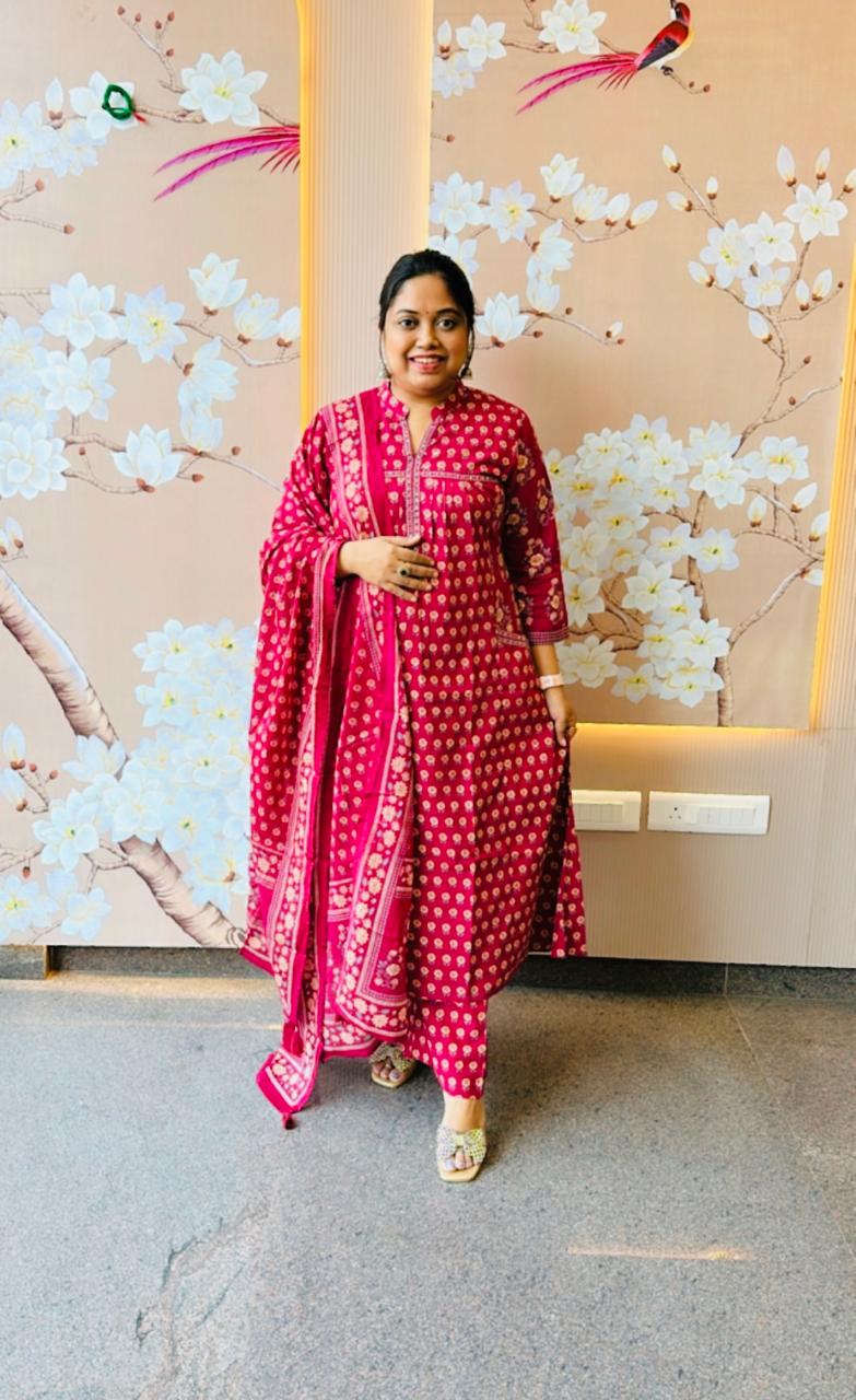 Pure cotton with pocket full suit