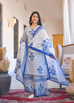 Pure cotton full suit set with Plazo pants