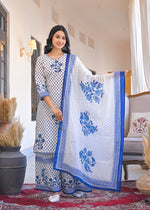 Pure cotton full suit set with Plazo pants