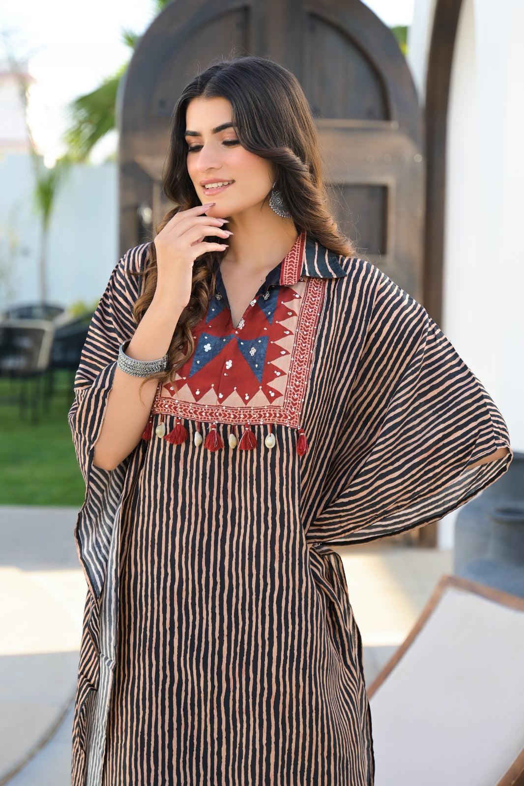 Super pretty gorgeous Mul silk kaftan co ord set