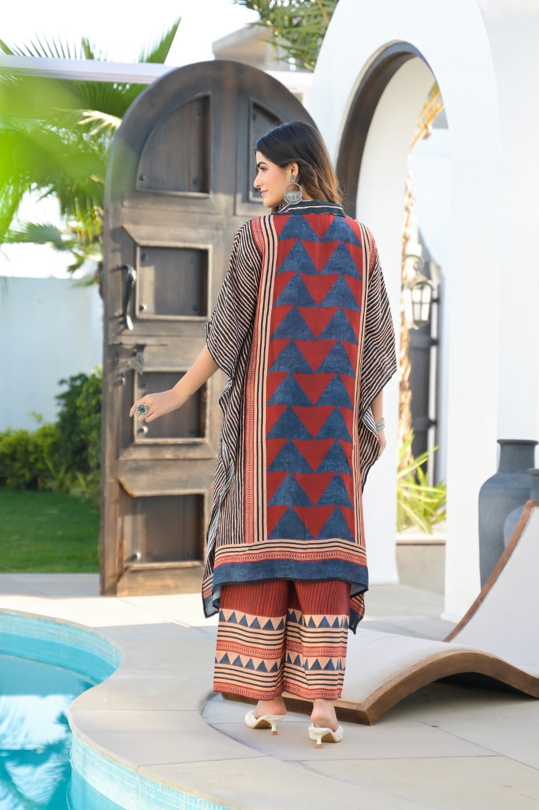 Super pretty gorgeous Mul silk kaftan co ord set