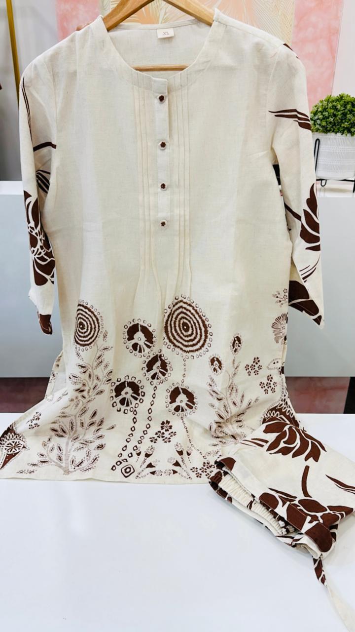 Pretty flex cotton co ord in mouse