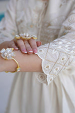 Pretty cotton ivory shade one piece