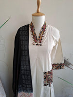 Pure cotton appliqué work full suit set