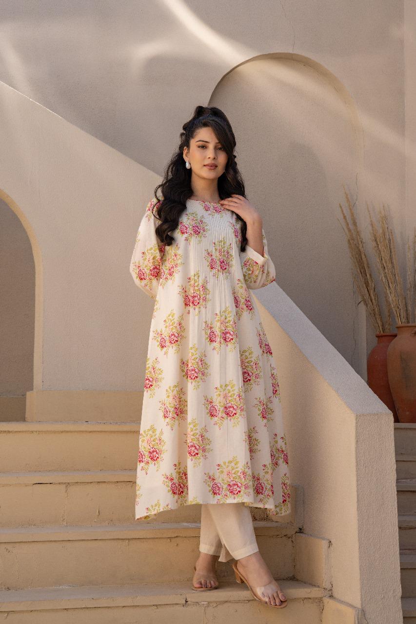 Effortless chic co ord set with floral print