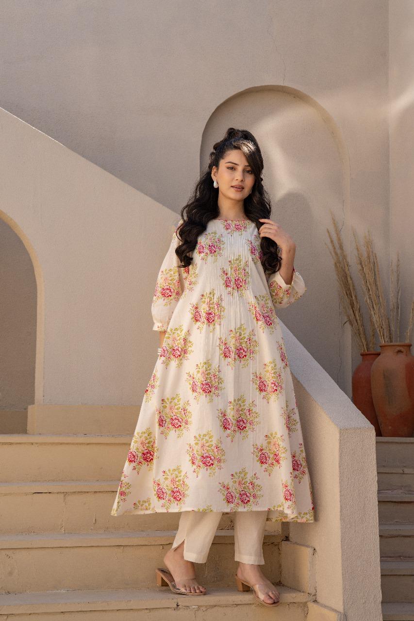 Effortless chic co ord set with floral print