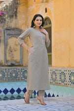 Designer pocket cotton set kurta pant