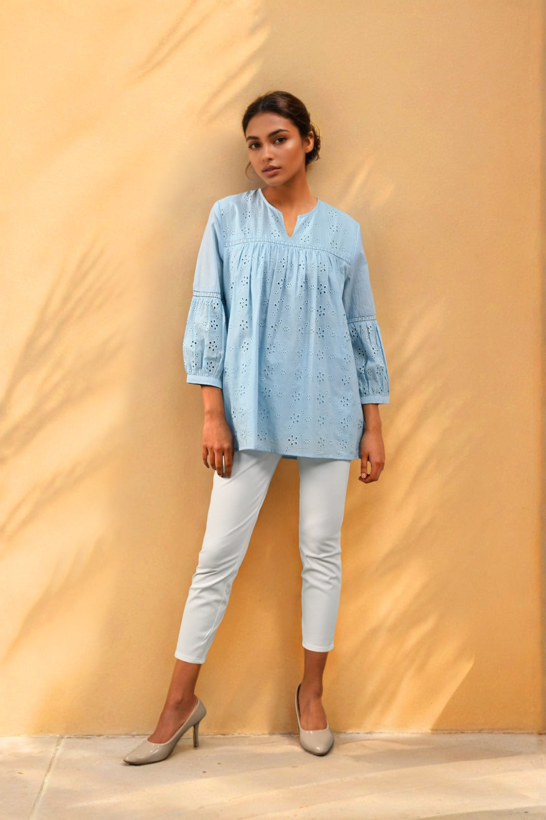 Smart shifli Mul cotton lining short top