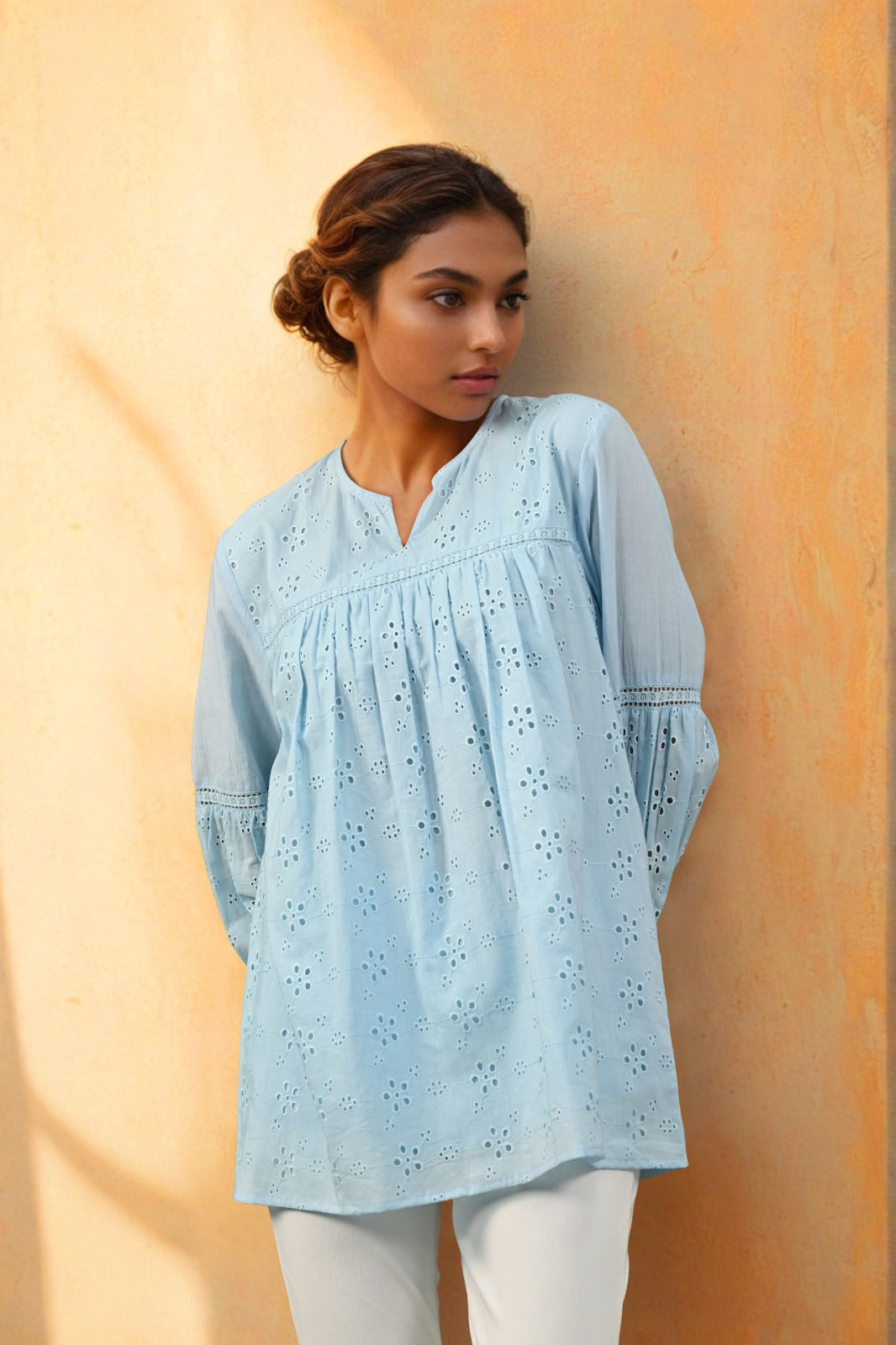 Smart shifli Mul cotton lining short top