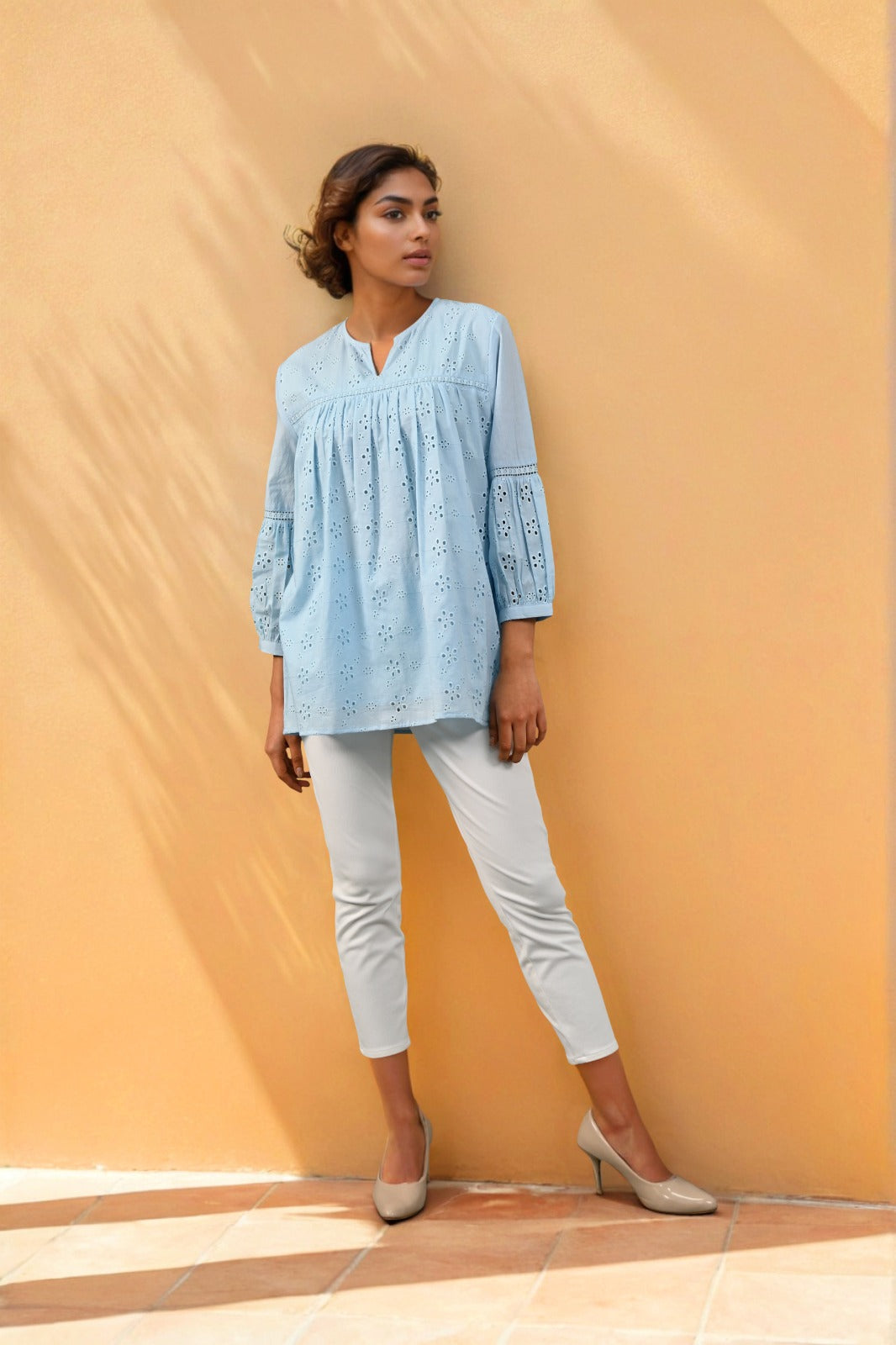 Smart shifli Mul cotton lining short top