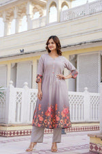 Pretty cotton digital printed kurta pant