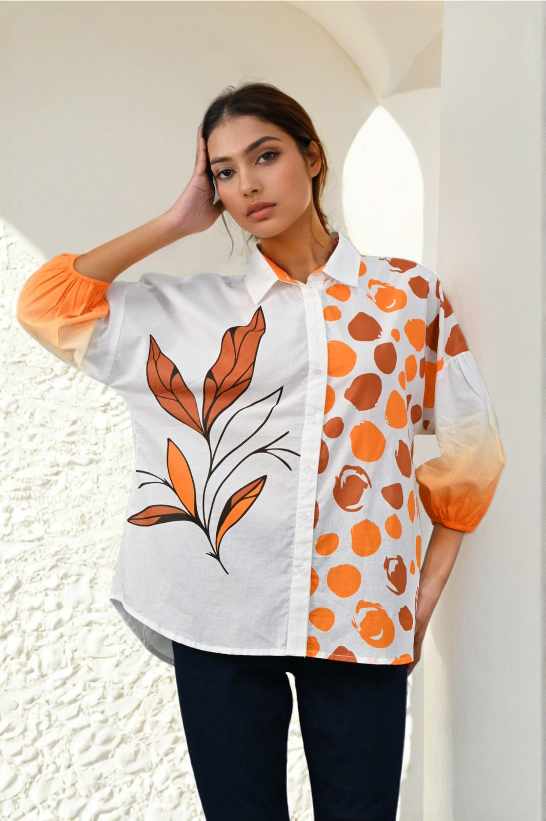 Beautiful cotton digital printed shirt