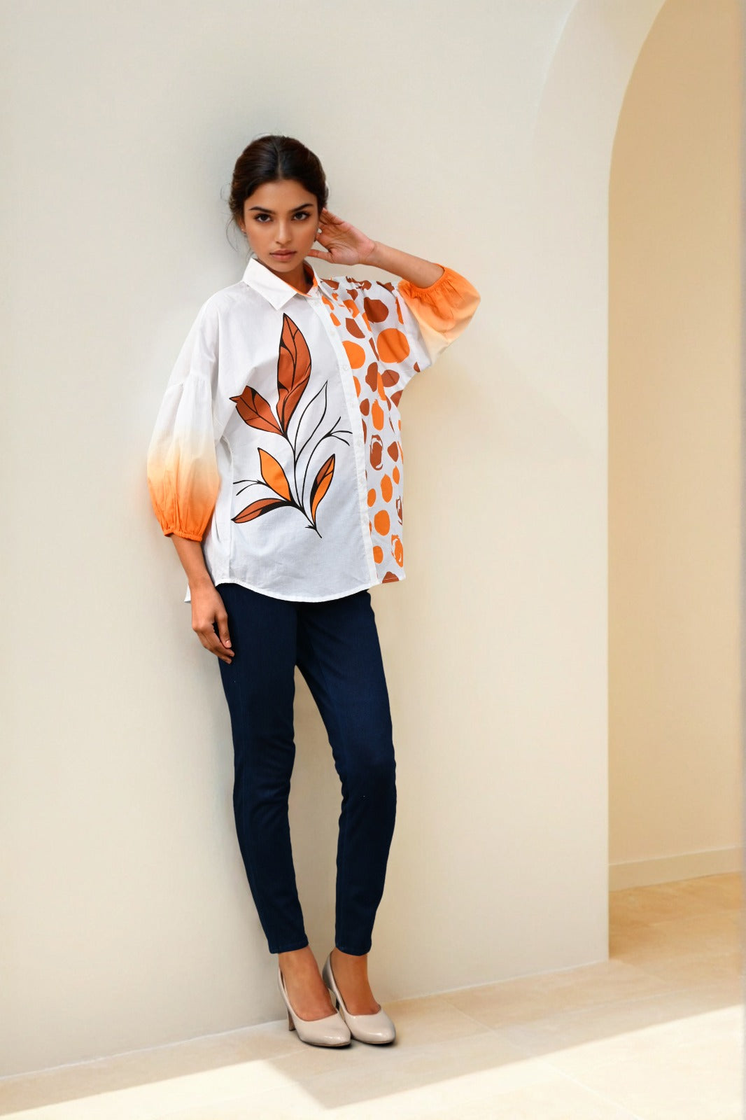 Beautiful cotton digital printed shirt