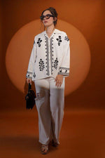 Baggy fit embroidered shirt