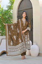 Premium cotton digital print suit set