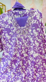 Pure cotton V neck suit set