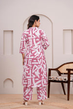 Smart cotton V neck co ord