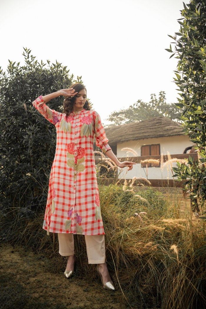 Super smart Mul cotton with lining digital printed kurta pant
