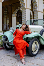 Pure cotton embroidered kurta pant