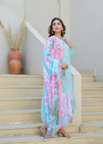 Super gorgeous cotton Pakistani pattern embroidered suit set half lining! Super soft dupatta