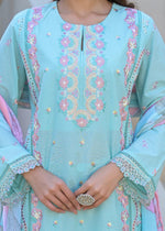 Super gorgeous cotton Pakistani pattern embroidered suit set half lining! Super soft dupatta