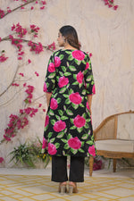 Smart cotton digital printed kurta pant