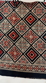 Gaji kalamkari stall dupatta in black