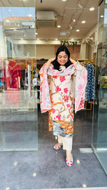 Pretty cotton lining suit set true to size