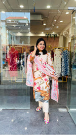 Pretty cotton lining suit set true to size