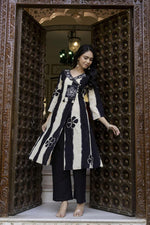 Pure cotton stylish neck and with tie up style gorgeous cotton suit