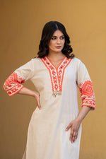 Wow wow flex cotton designer kurta pant in rust