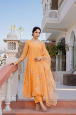 Super pretty Mul Chanderi suit set