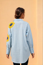 Premium cotton appliqué work shirt