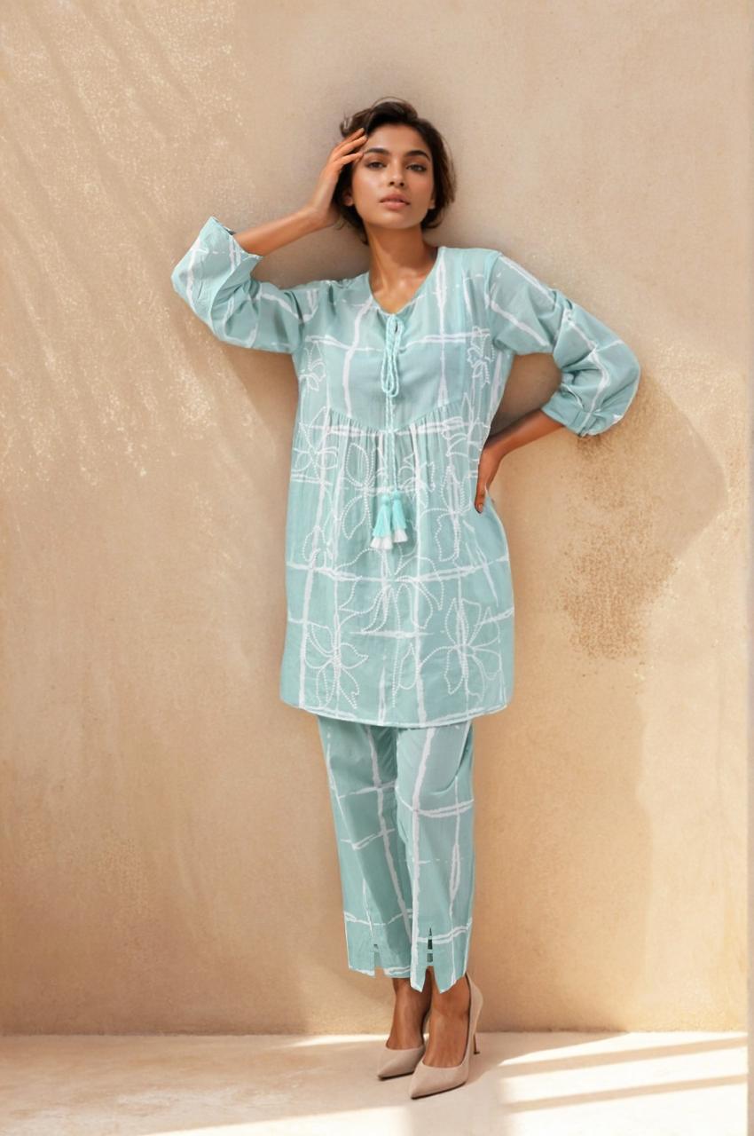 Super smart embroidered co ord set