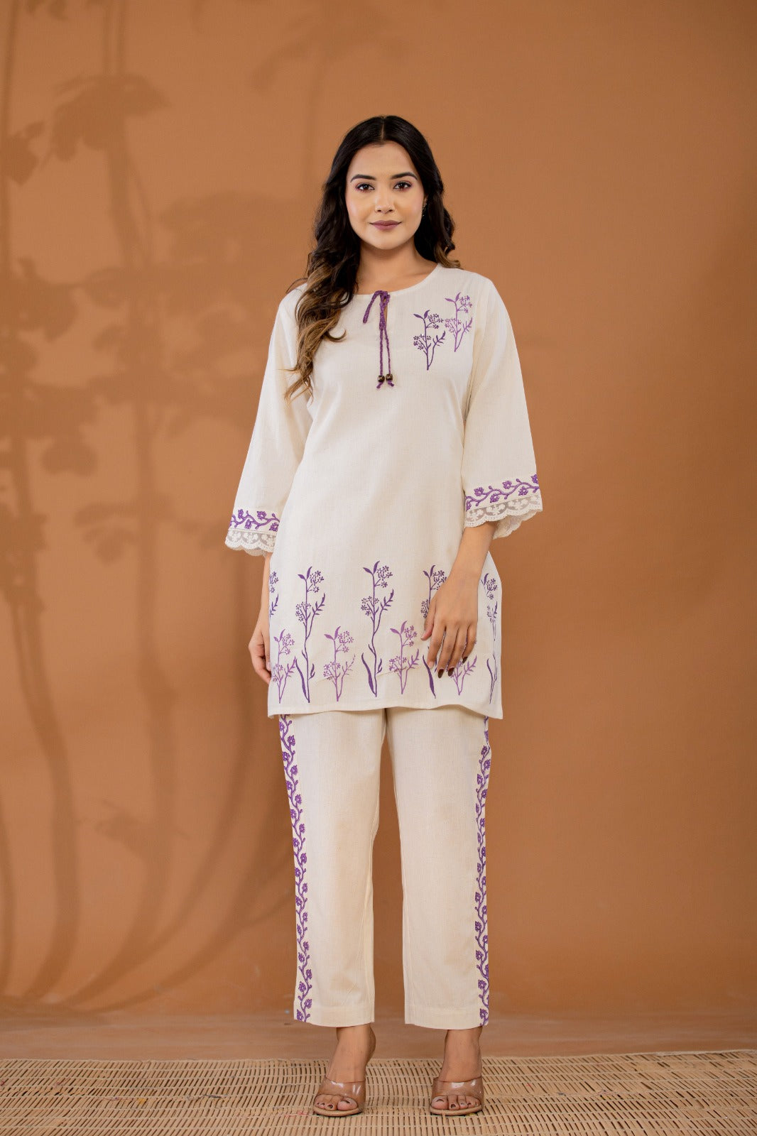 Pretty cotton digital printed co ord