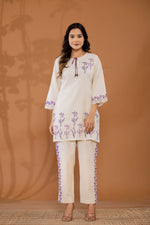 Pretty cotton digital printed co ord