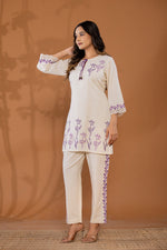 Pretty cotton digital printed co ord