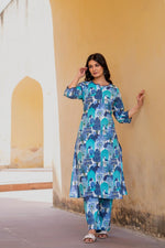 Smart cotton Plazo set