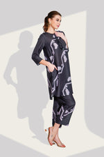 Mul silk digital printed co ord