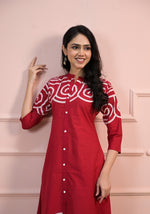 Wow red colour digital printed co ord set