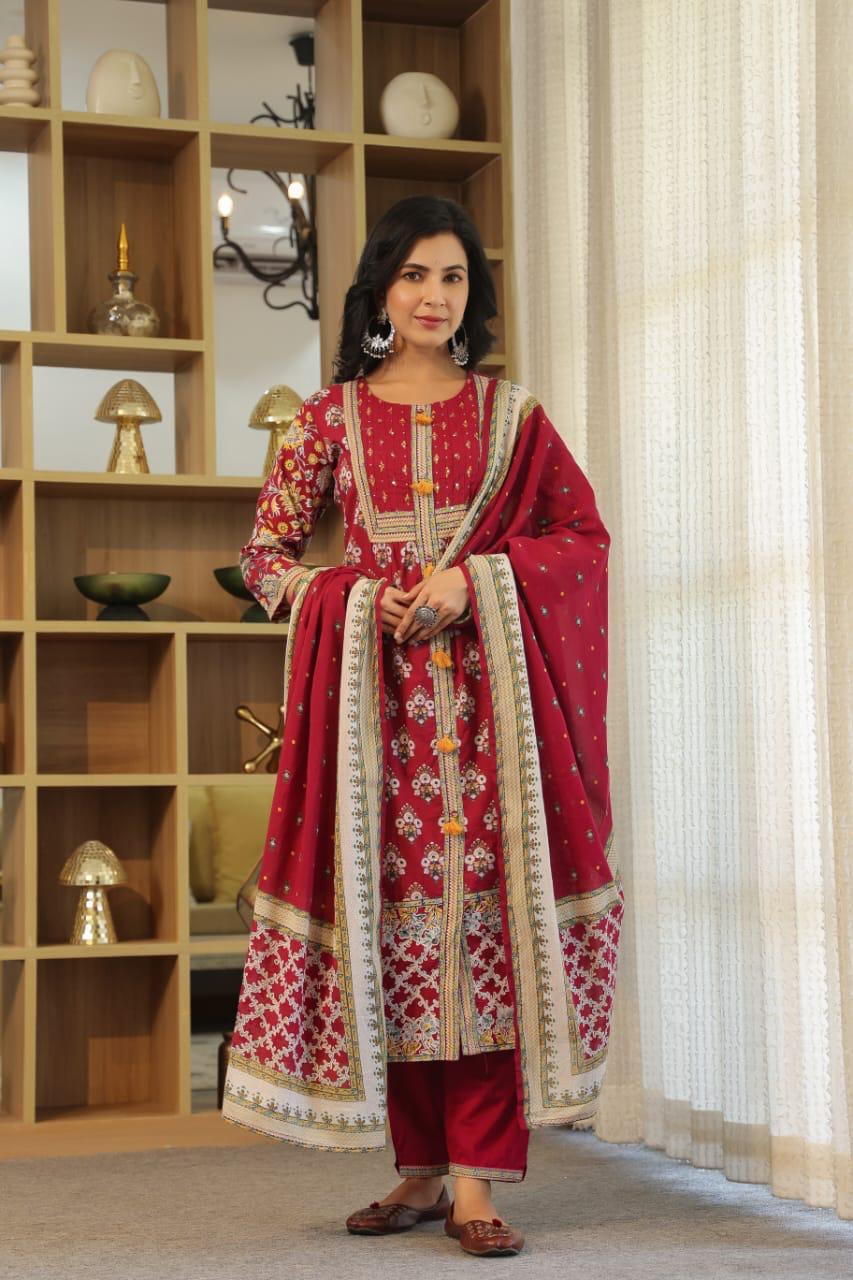 Pretty cotton suit set