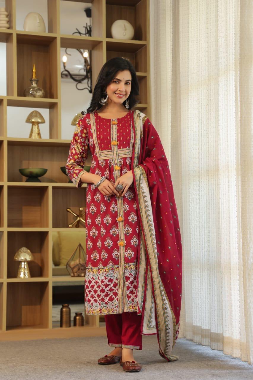 Pretty cotton suit set