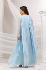 Stunning embellished chinon gown