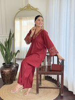 Pretty pretty cotton embroidered co ord set