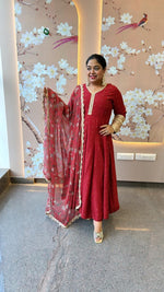 Premium silk celebrity inspired outfit Anarkali suit set