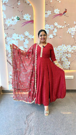 Premium silk celebrity inspired outfit Anarkali suit set