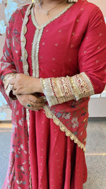 Premium silk celebrity inspired outfit Anarkali suit set